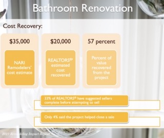 how to get the highest price when selling house bathroom renovation
